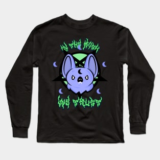 IN THE MOSH WE TRUST FUNNY CUTE DEATHCORE Death Bat Long Sleeve T-Shirt